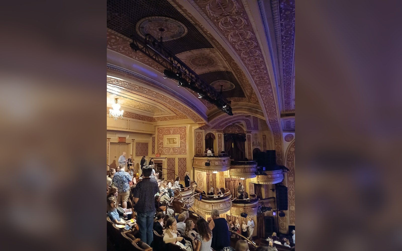 The auditorium of the Winter Garden Theatre, New York, seen from the circle